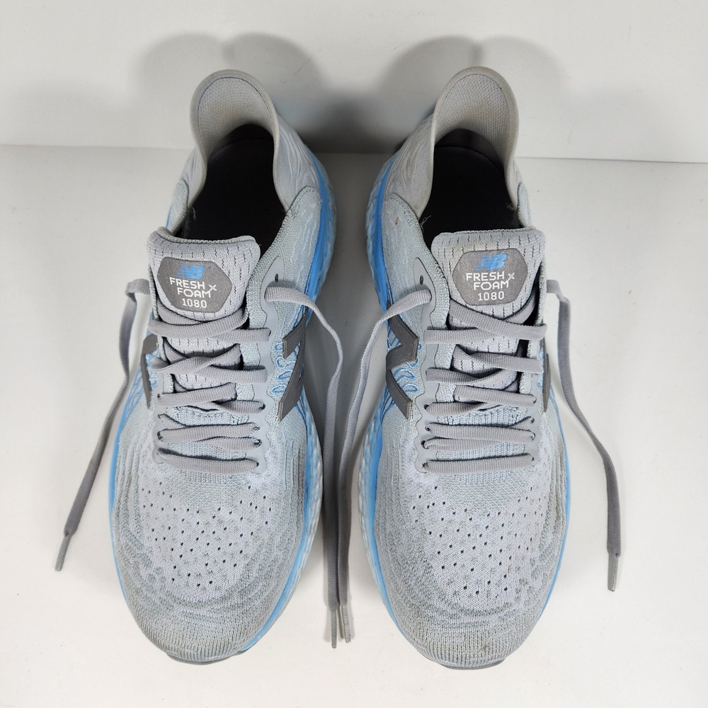 New Balance Fresh Foam 1080 v10 Womens 11 2E Wide Grey Blue Running W1080G10 - Picture 5 of 8